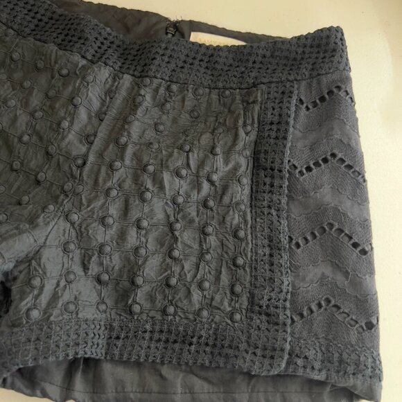 Ramy Brook Designer Black Lace & Crochet Shorts Women's Size 00 - Picture 5 of 7